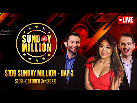 $109 SUNDAY MILLION - DAY 2 ♠️ James, Joe & Maria ♠️ PokerStars