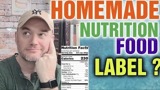 How do you make a nutrition label for homemade food ( Step By Step Tutorial )