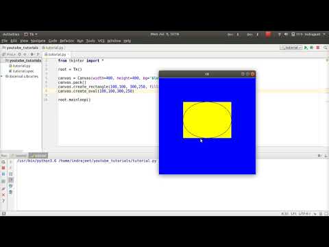 Python Gui Tutorial 18 Canvas Create Oval Tkinter