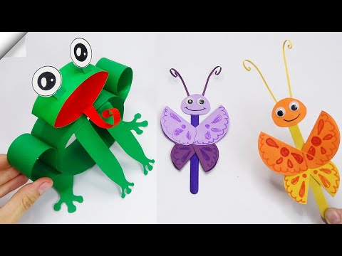 6 DIY paper crafts Moving paper TOYS Easy paper crafts