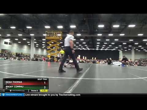 70 Lbs 1st Place Match - Noah Thomas, IL Vs Brody Compau, MI B083