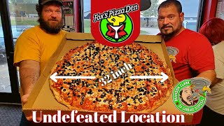 Fox's Pizza Den 32 Inch 11LB The Big One Pizza Challenge Undefeated Bono Arkansas