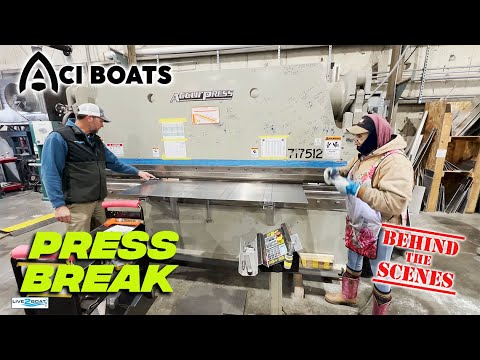 Bending Aluminum with a Press Break - Behind the Scenes at ACI Boats
