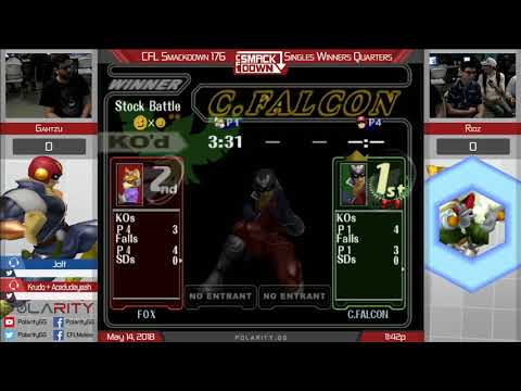 CFL Smackdown 176 Melee - Gahtzu (Falcon) vs Ridz (Fox) - Winners Quarters