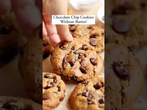 No Butter Chocolate Chip Cookies PLEASE SUBSCRIBE Watch Full Recipe in Description Box👇 #shorts