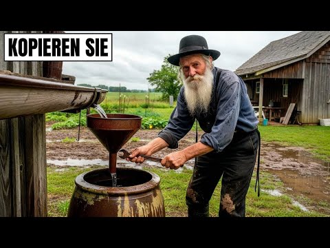 How the Amish transform rainwater into clean drinking water without electricity