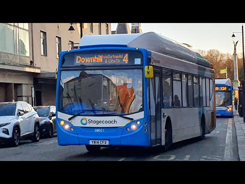 Journey on Route 4 | YR14CFX/28021 - Stagecoach North East: Scania K270UB/ADL Enviro 300NG