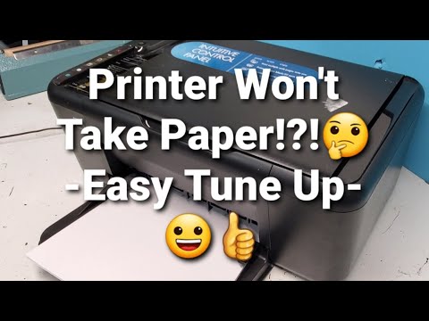 Paper Won't Feed into Printer HP Deskjet F4440 F4450 F4480 How To Fix Mispick Error