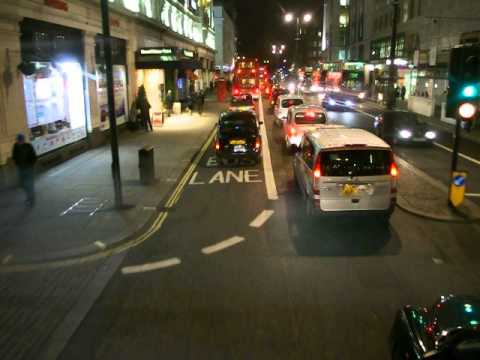 Riding in London double deck bus