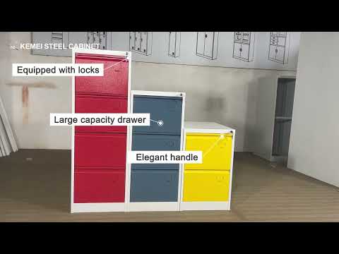 Colour Four Drawer Filing Cabinet