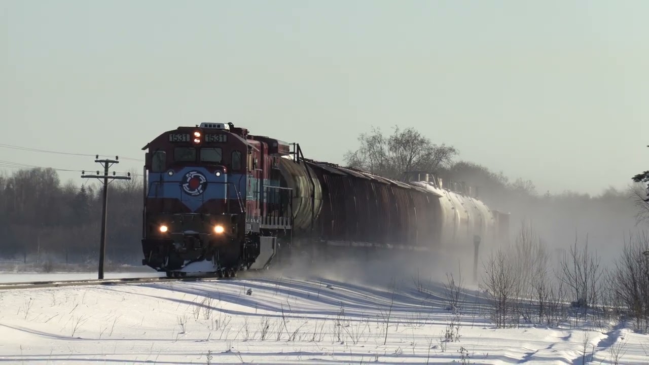 Тепловоз C36-7i-1531 на перегоне Вайвара-Аувере / GE C36-7i-1531 between Vaivara and Auvere