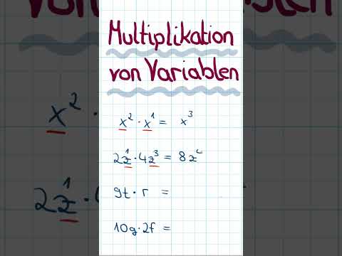 Multiplikation Variablen