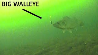 ICE FISHING with UNDERWATER CAMERA | Mille Lacs WALLEYES | Crazy Action!