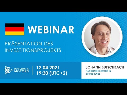WEBINAR vom 2021.04.12 - Duyunov Technologie und aktuelle Ergebnisse