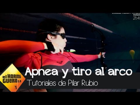 Pilar Rubio demuestra su valentía uniendo apnea y tiro al arco - El Hormiguero 3.0