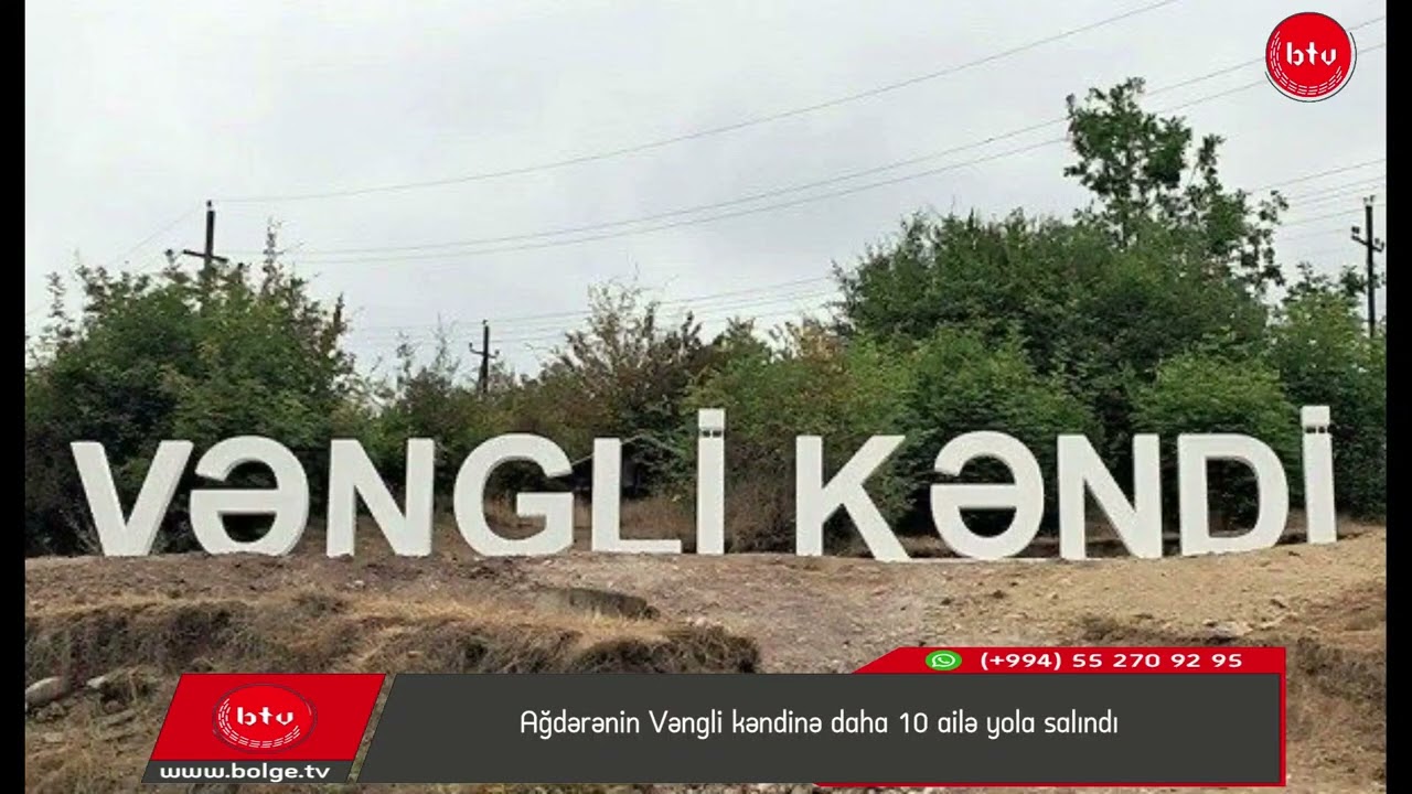 Ağdərənin Vəngli kəndinə daha 10 ailə yola salındı