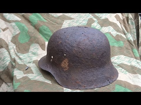 WW2 M42 Stahlhelm relic restoration