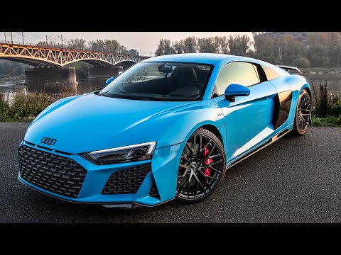 MOST BEAUTIFUL R8 EVER? - 2020 AUDI R8 V10 PERFORMANCE 620HP - Riviera blue, black optics etc