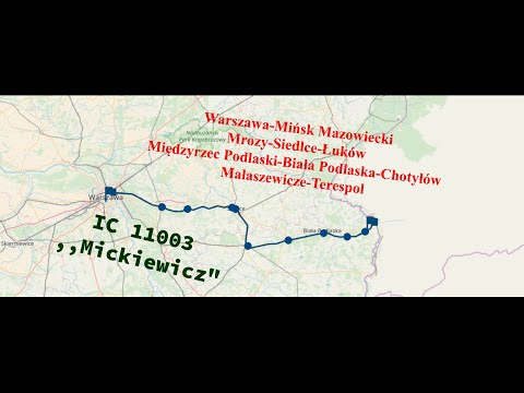 Warszawa Wschodnia-Terespol I IC 11003 ,,Mickiewicz" I EP08-009 I 8.10.2022
