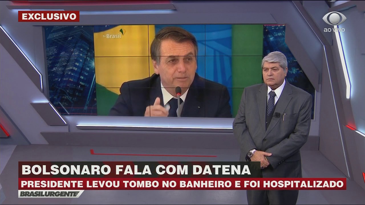 Exclusivo: Presidente Jair Bolsonaro fala com Datena
