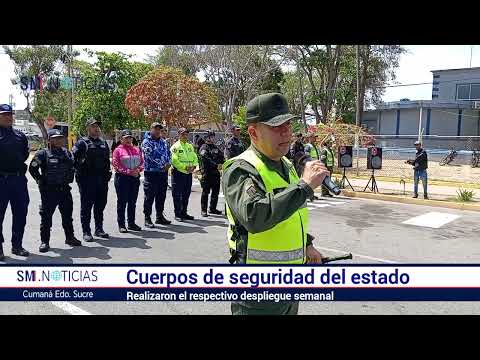 Cuerpos de seguridad de Sucre realizaron el despliegue semanal para brindar protección al ciudadano