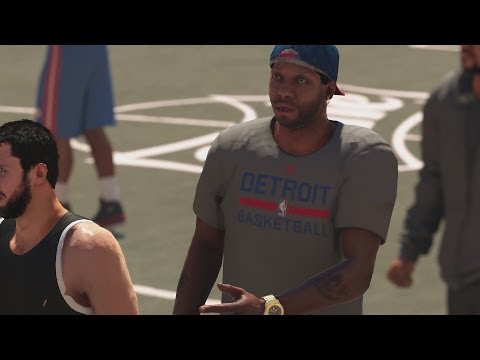 NBA 2K14 PS4 My Career - 1st Park Session! Patch Fixed the Mode!