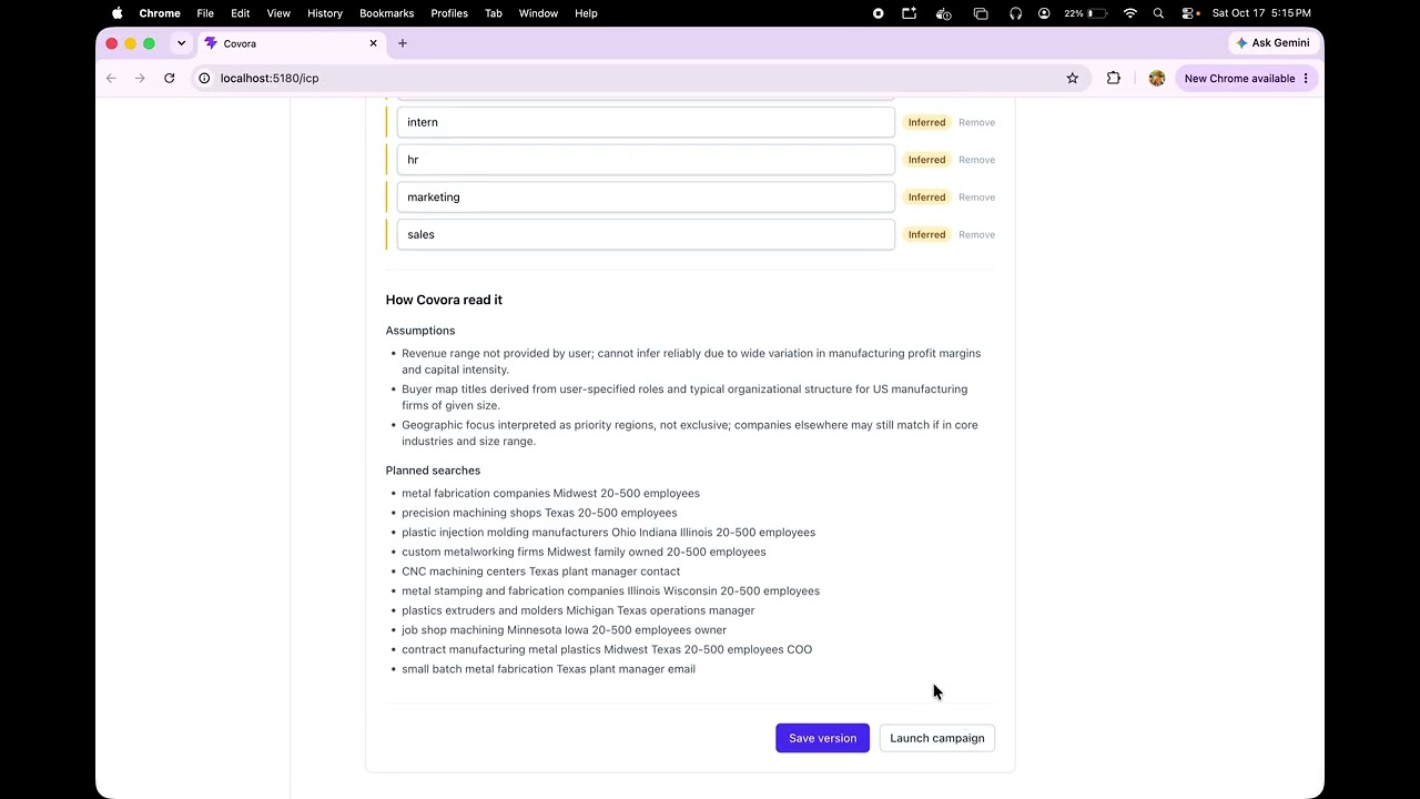 Covora project preview