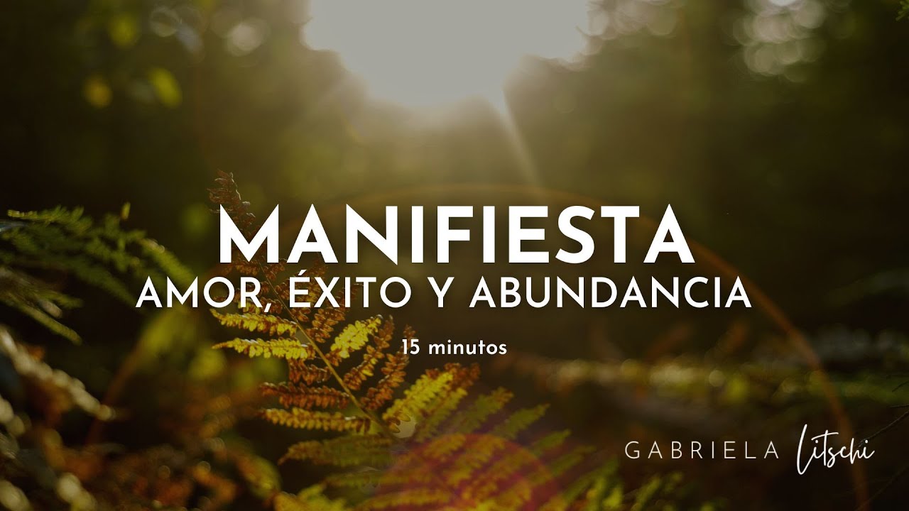 Meditación guiada AFIRMACIONES para #manifestar tu vida soñada 💫 15 min @GabrielaLitschi