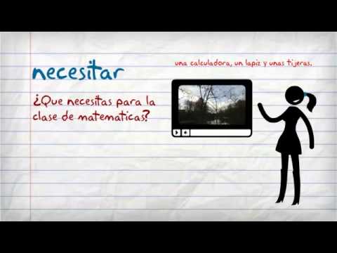 Kavande, Verbo Necesitar