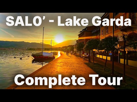 SALO' - LAKE GARDA - Italy 4K -  LAGO DI GARDA Complete Tour 2024