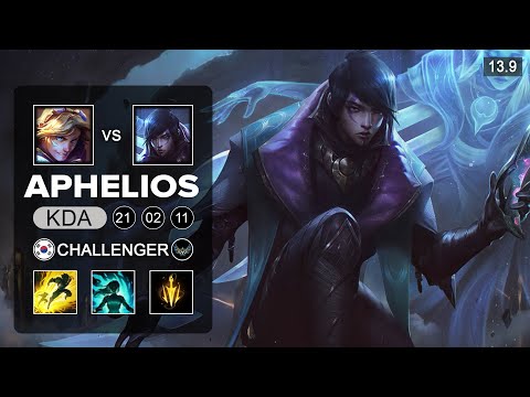 Aphelios vs Ezreal ADC - KR Challenger - Patch 13.9 Season 13