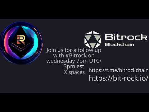 📣Bitrock BlockChain -  ⚙️Rudes Crypto Lounge Official  @RudesLounge AMA ANNOUNCEMENT