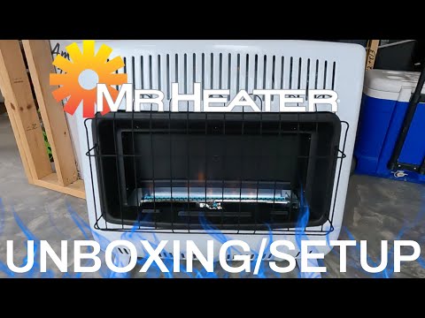MR. HEATER 30,000 BTU Blue Flame Unboxing & Connection To Propane Line!