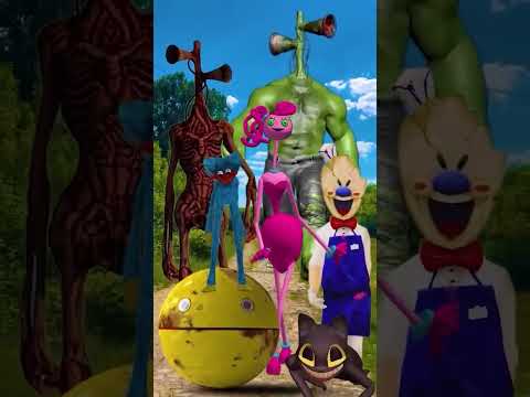 All taym monsters catch up Siren Head Gold 999 Hulk Carton Dog Long Leg Huggy Wuggy #shorts #hulk