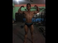 Bodybuilding pose