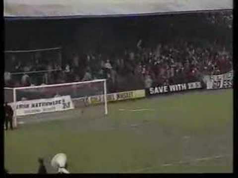 Half time entertainment in 1983 final Sligo Rovers