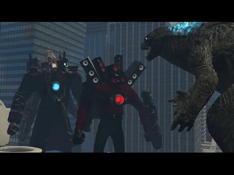 Godzilla vs titan cameraman & titan speakerman