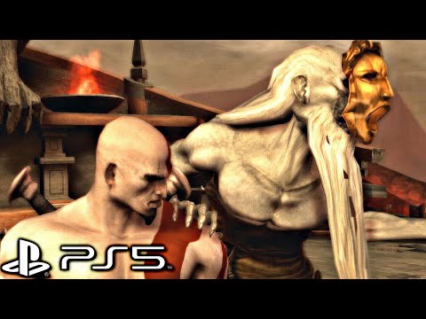 God of War Remastered (PS5) - Charon, The Ferryman Boss Fight (Chains of Olympus) 4K 60FPS