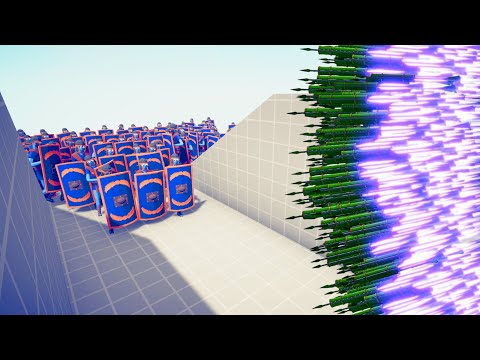 100x SHIELD BEARER ARMY vs EVERY GOD | Totally Accurate Battle Simulator TABS