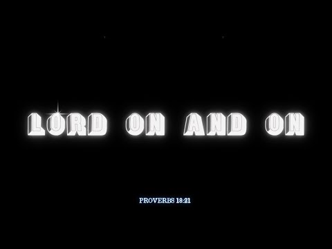 Crudo Means Raw - LORD ON AND ON - Lyric Video