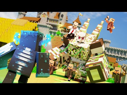 Warden vs Mutant Iron Golem & Villager Army FIGHT - MINECRAFT ANIMATION MOVIE