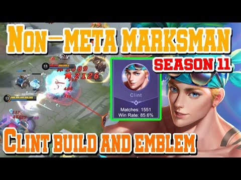 King is back! Clint is Back! Epic comeBack!  in ClassicㅣBuild and Special EmblemㅣMobile Legends