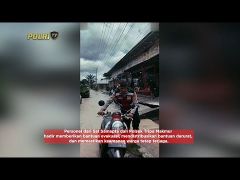 POLRES NAGAN RAYA BANTU TANGANI BANJIR DAN KORBANNYA