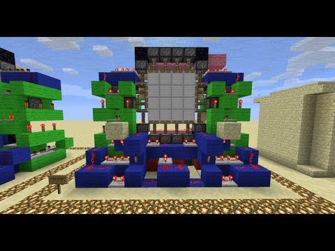 CNBMinecraft - CNB's 4x4 Piston Door Tutorial [Minecraft Redstone Tutorials]
