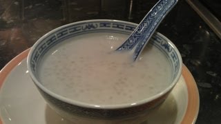 How to make Coconut milk tapioca pearl dessert/ Sago/椰奶西米露