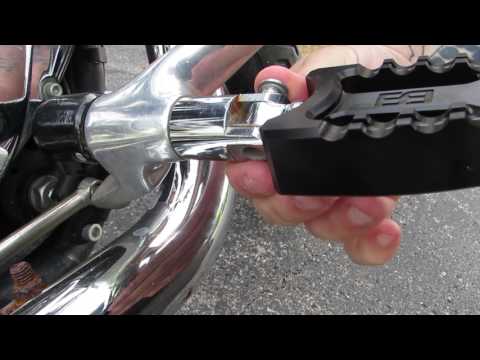 Brass Balls Meathooks Footpegs Installation on Harley Sportster