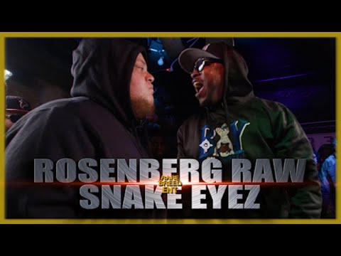 ROSENBERG RAW VS SNAKE EYEZ RAP BATTLE - RBE