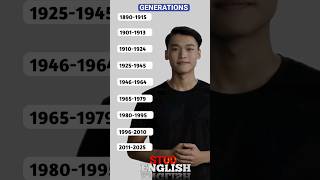 Download lagu List Of Generation Names Year By Year #shorts #englishlesson #englishvocabulary #spokenenglish mp3