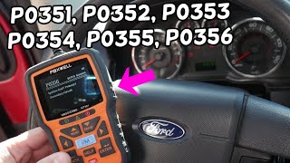 HOW TO FIX CODE P0351 P0352 P0353 P0354 P0355 P0356 FORD EDGE, LINCOLN MKX  ENGINE LIGHT IGNITION