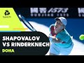 Denis Shapovalov v Arthur Rinderknech | 2022 Doha Live Stream